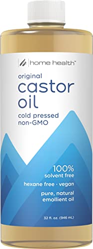 Home Health Original Castor Oil - 32 Fl Oz - Promotes Healthy Hair & Skin, Natural Skin Moisturizer - Pure, Cold Pressed, Non-GMO, Hexane-Free, Solvent-Free, Paraben-Free, Vegan