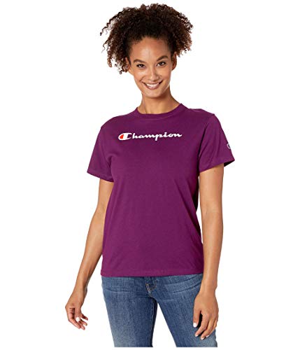 Champion Women's T-Shirt, Classic Cotton-Blend T-Shirt, Crewneck Tee, Jersey T-Shirt