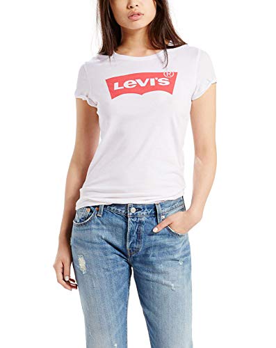 Levi's Women's Perfect Tee 2.0 Shirt, Core White , Large