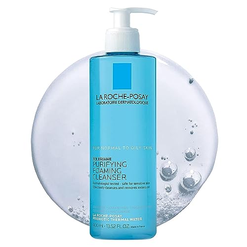 La Roche-Posay Toleriane Purifying Foaming Facial, Oil Free Face Wash for Oily Skin and for Sensitive Skin with Niacinamide, Pore Cleanser Wonâ€™t Dry Out Skin, Unscented