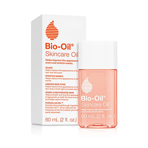 Bio-Oil Skincare Oil with Vitamin E, Serum for Scars and Stretchmarks, Face and Body Moisturizer for Sensitive Dry Skin, Dermatologist Recommended, Non-Comedogenic, For All Skin Types, 2 oz