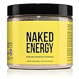 Naked Energy – All Natural Pre Workout Powder for Men and Women, Vegan Friendly, Unflavored, No Added Sweeteners, Colors or Flavors – 50 Servings…