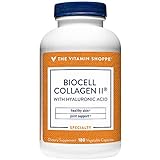 Biocell Collagen II with Hyaluronic Acid 1000mg, Supports Skin and Joint Health, Promotes Joint Comfort and Stimulates Cartilage Producing Cells (180 Vegetable Capsules) by The Vitamin Shoppe