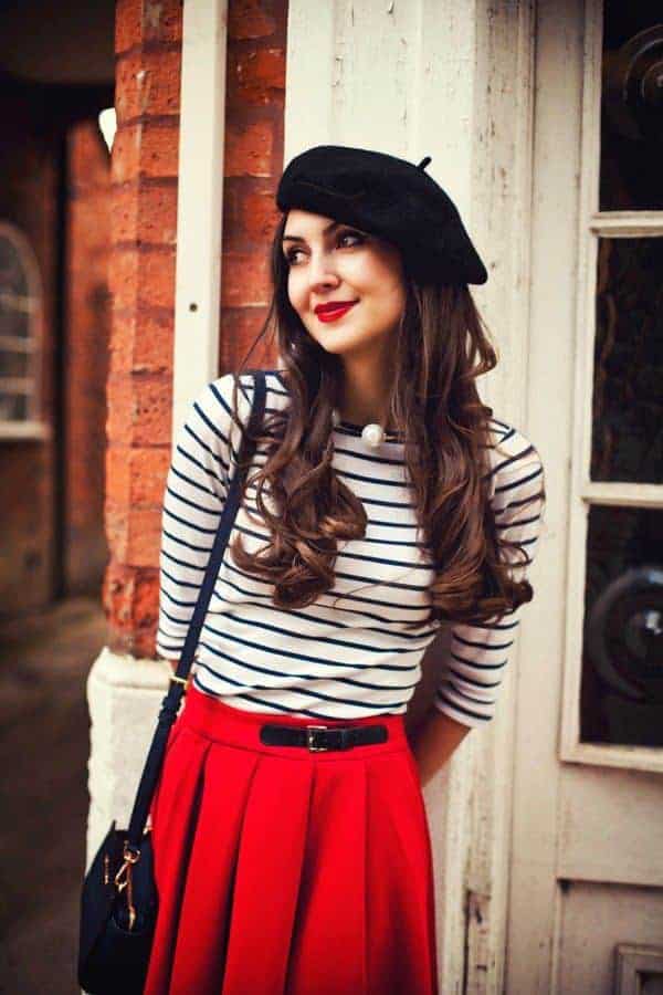 French style beret hat